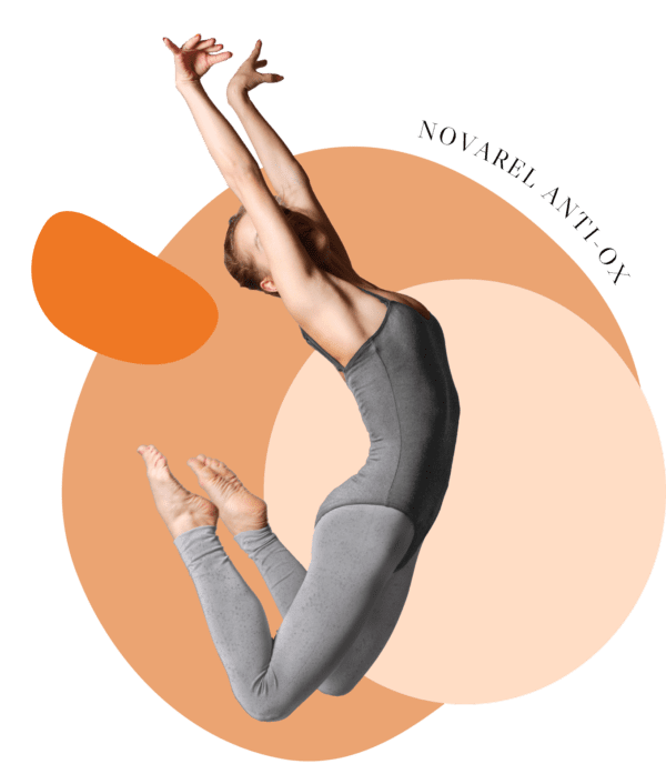 NOVAREL ANTI-OX nylon 6 cosmetotextile fibers have antioxidant properties for the skin.